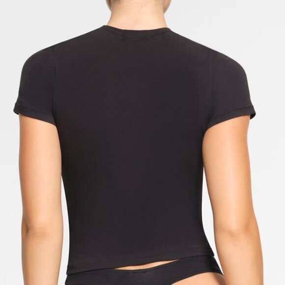 (0177) NWT SKIMS Cotton Jersey T-Shirt Mineral Size X- large - Picture 2 of 3